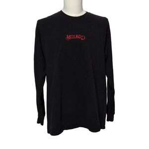Lil Peep Hellboy Shirt Mens XL Black Long Sleeve Shining Star Estate‎ Rap Tee